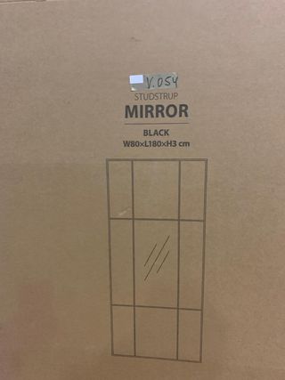 Espejo cuerpo entero STUDSTRUP negro 80x180 (JYSK)