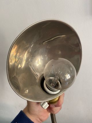 Lámpara flexo antigua acero inoxidable