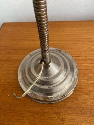 Lámpara flexo antigua acero inoxidable