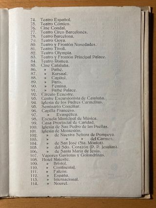 Plano Monumental de Barcelona - Años 30