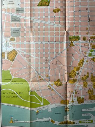 Plano Monumental de Barcelona - Años 30