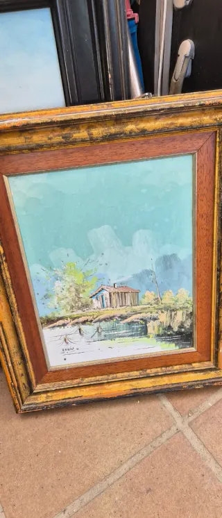 Cuadro al óleo paisaje