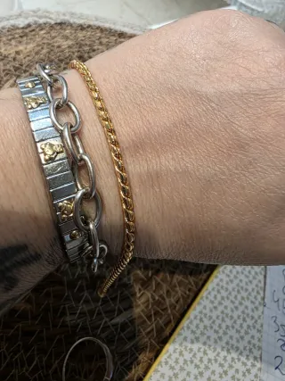 Pulsera chapado oro 18k