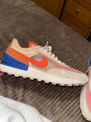 Nike Waffle One Naranja y Azul Talla 37,5