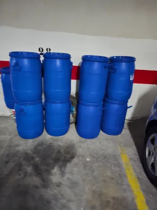 Bidones azules pack de dos