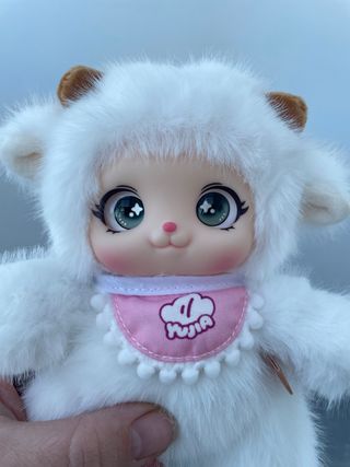 Colgante bolso oveja peluche rosa