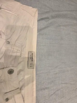 Pantalones Pull&Bear Blancos