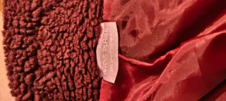 Cappotto Teddy Bordeaux