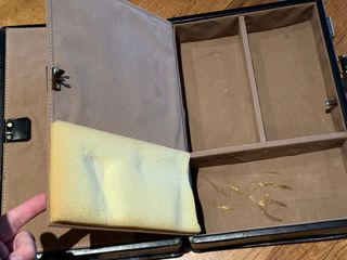 Maletín piel negro antiguo