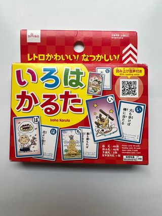 Juego de cartas Karuta Iroha de Daiso