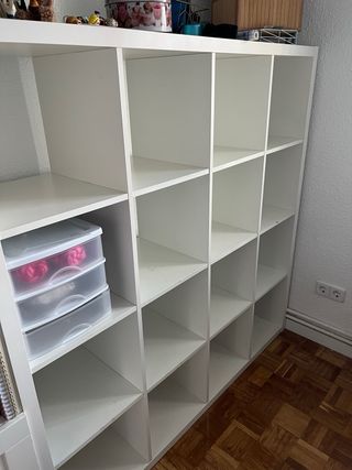 Mueble Kallax 16 cubos blanco