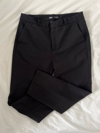 Pantalones Zara Negros Talla 40