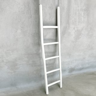 ESCALERA BLANCA DE BAMBÚ DE 200CM