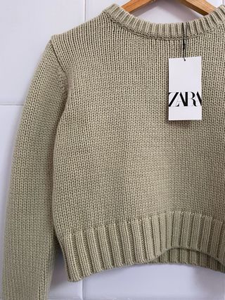 Jersey Corto de Punto Talla M Zara