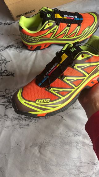 Salomon XT6 Talla 46 Naranja Rojo
