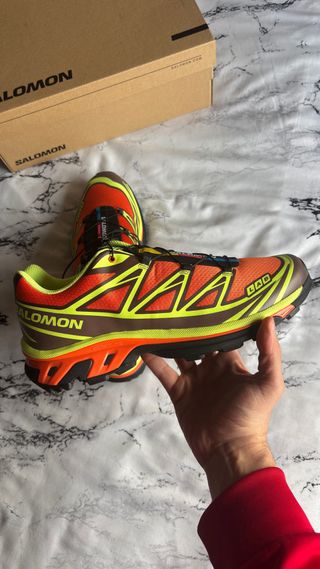 Salomon XT6 Talla 46 Naranja Rojo