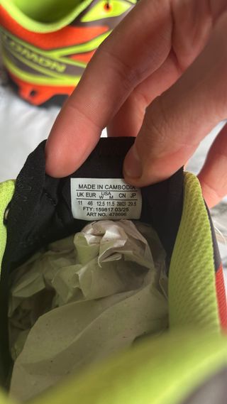 Salomon XT6 Talla 46 Naranja Rojo