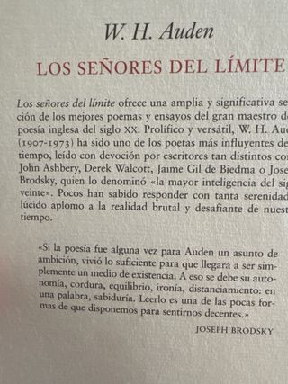 Los señores del límite (POESÍA) (Spanish Edition)
