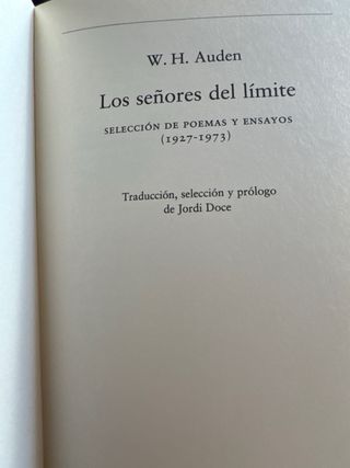 Los señores del límite (POESÍA) (Spanish Edition)