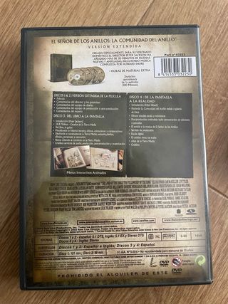 El Señor de los Anillos Trilogía DVD Ext.