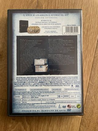 El Señor de los Anillos Trilogía DVD Ext.