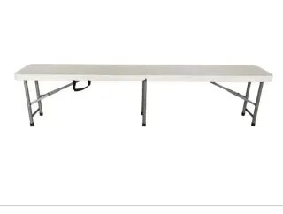 Banco plegable portátil New Koln de 180x28x43 cm