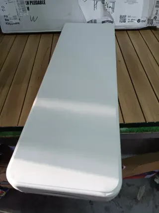 Banco plegable portátil New Koln de 180x28x43 cm