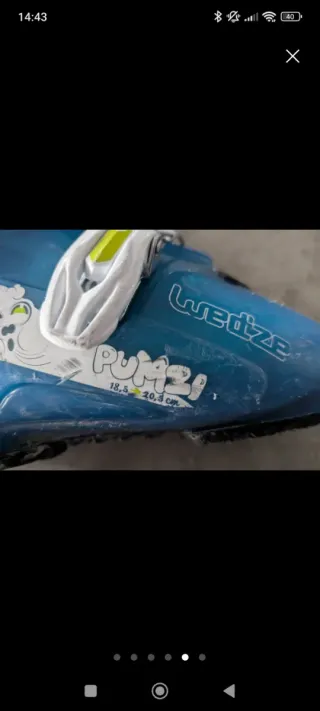 Esquís infantiles Wedze con bastones