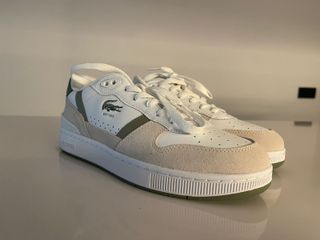 Zapatillas Lacoste Hombre Beige/Blanco Nuevas