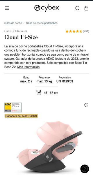 Cybex Cloud T i-Size Silla de Coche