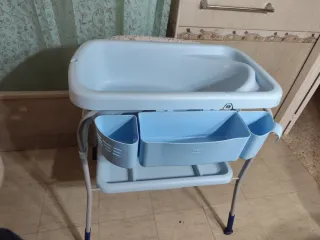 Bañera cambiador bebé azul