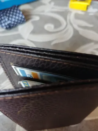 Cartera de piel hombre