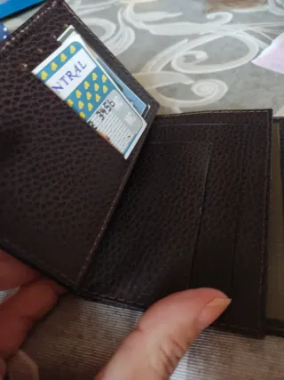 Cartera de piel hombre