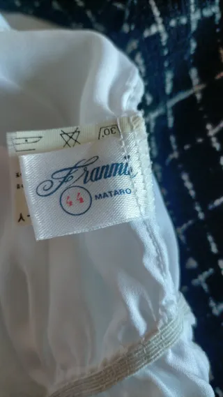 Conjunto lencero camisón y bata blanco