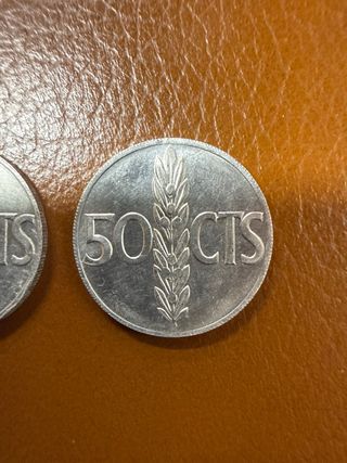 Moneda 50 Cents Franco 1966