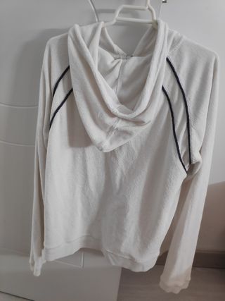 Sudadera Tenth Basics Mujer Blanca