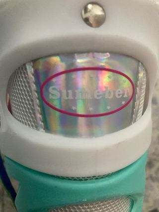 Pattini da ragazza Sumeber rosa e argentati