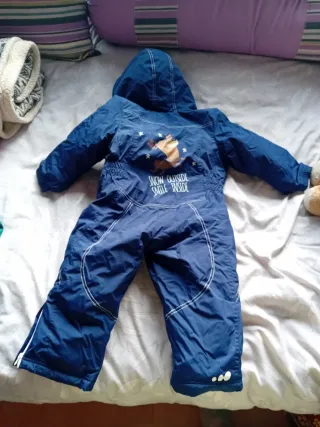 Mono Nieve Esquí Azul Infantil