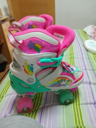 Patines niña talla 34-37 unicornio