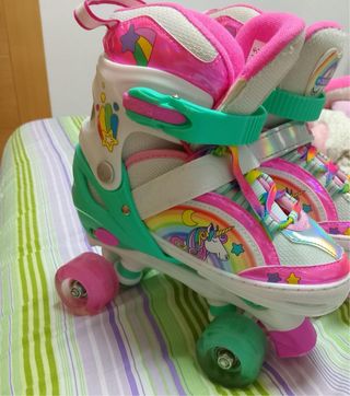 Patines niña talla 34-37 unicornio