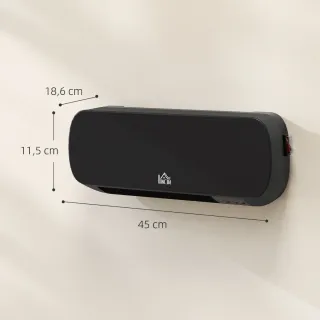 Calefactor negro de pared