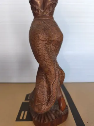 Talla mujer africana madera hecho a mano