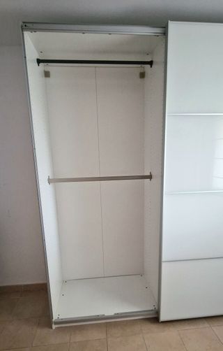 ARMARIO PAX PUERTAS CORREDERAS 2m VIDRIO BLANCO