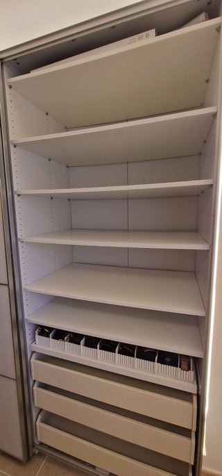 ARMARIO PAX PUERTAS CORREDERAS 2m VIDRIO BLANCO