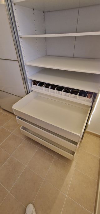 ARMARIO PAX PUERTAS CORREDERAS 2m VIDRIO BLANCO