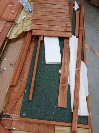 Armario exterior madera 44x140x162 cm Sundy