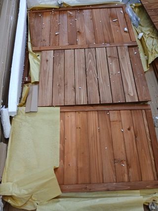 Armario exterior madera 44x140x162 cm Sundy