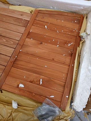 Armario exterior madera 44x140x162 cm Sundy