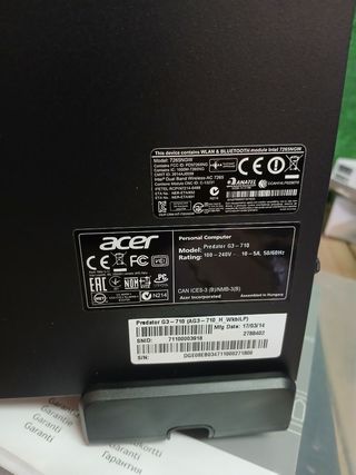 Acer Predator G3-710 i7-7700 PC Gaming