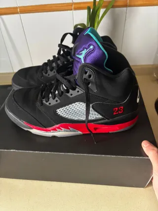 Air Jordan 5 Retro Negro/Rojo